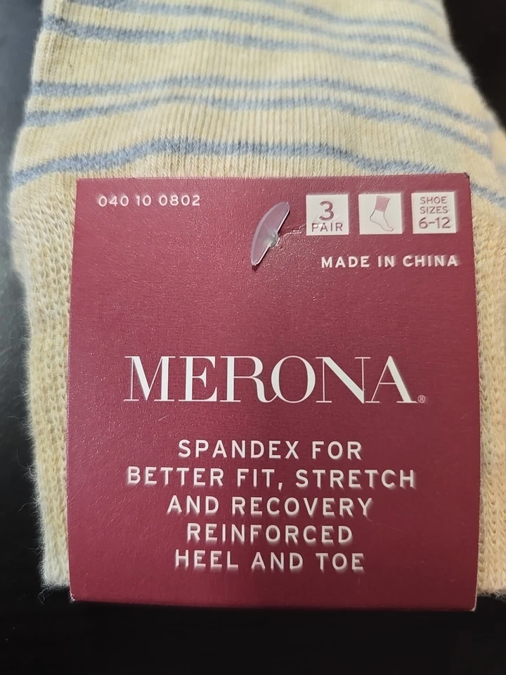 Nuevo con etiquetas 3 pares de calcetines de vestir marca Merona para hombre, talla 6-12 Foto 2 de 4