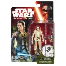 STAR WARS THE FORCE AWAKENS JUNGLE MISSION 3.75-IN REY RESISTANCE OUTFIT FIGURE