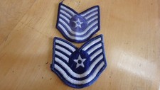 Lot De 2 Patches Copes Insignes Airman Us Air Force Grade 5