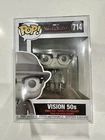 🔥Funko Pop! Vision 50s Black & White #714 WandaVision Marvel W/ Protector🔥