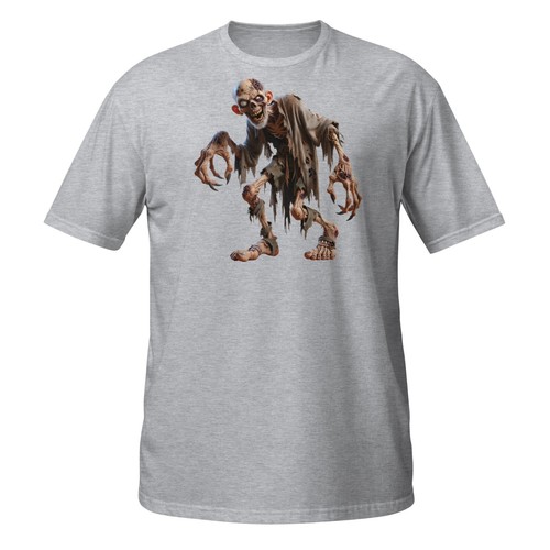 Zombie T-Shirt | Rotting Corpse Monster with Claws | Creepy Undead Tee - Picture 28 of 33