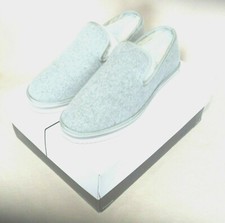 NEW Dolce Vita Women's Herve Faux Fur Lined Loafer Slipper Grey Felt Size US 7