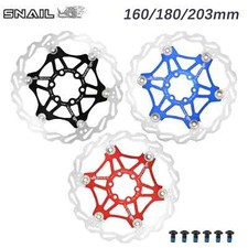 Snail Floating Brake Disc Rotor with 6 Bolts MTB Mountain Bike 160 180 203 mm