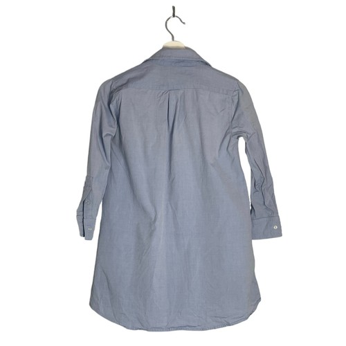 American Apparel Cotton Blue Shirt Dress with Pockets Size XS/S - Picture 3 of 10