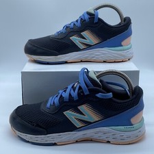New Balance 680 V6 Abzorb YP680BB6 Running Shoe Blue Gray Peach Kids Size 4.5