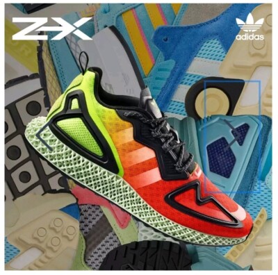 Adidas ZX 2K 4D Men's Running Shoes 10.5 M Neon Color $230 - NEW IN BOX