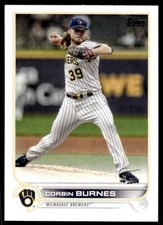 2022 Topps Series 1 Corbin Burnes Milwaukee Brewers #240