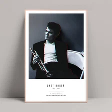 Chet Baker - Minimalist Poster, Born to be Blue, Jazz Poster, My Funny Valentine