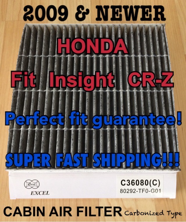 Activated Carbon Cabin Air Filter For Honda Fit Insight CR-Z HR-V