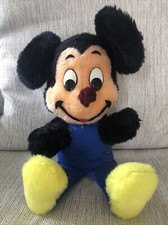 Vintage 1950s Walt Disney Mickey Mouse Plush California Stuffed Toys Jumpsuit