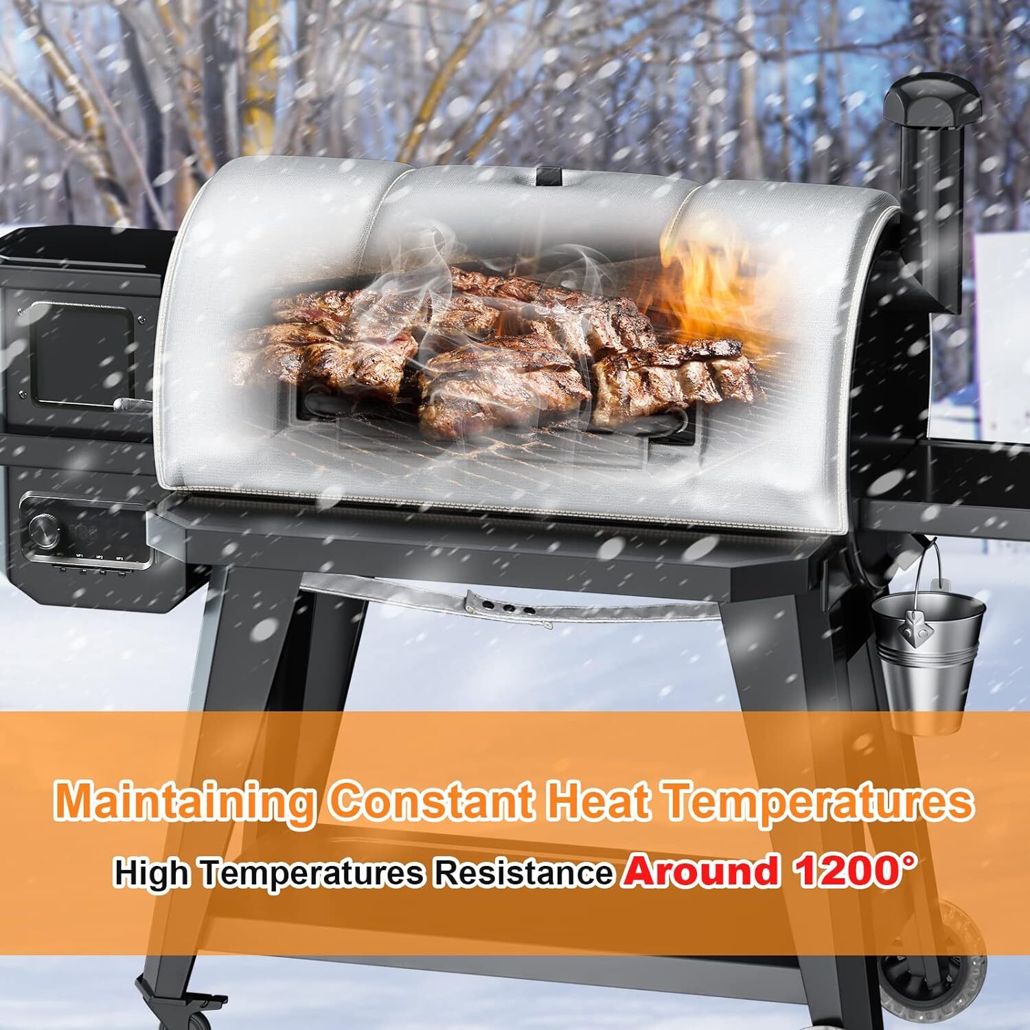 Grill Thermal Insulated Blanket for Pit Boss Pro V3 1150 Pellet Grill