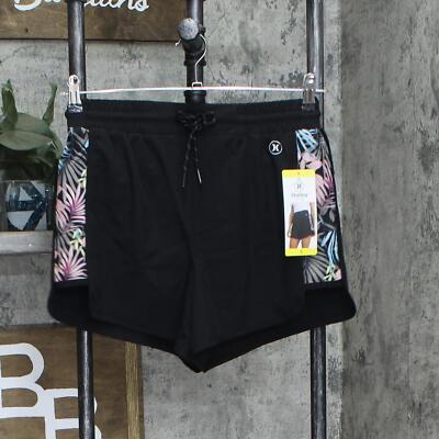 hurley Womens Woven Running Shorts with Built in Brief 177067 S