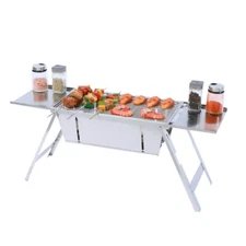 Stainless Steel Roaster Spit Rotisserie BBQ Grill Pig Lamb Chicken Roaster