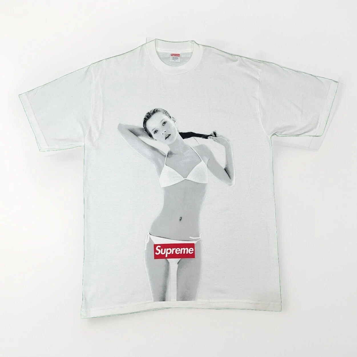 T shirt Supreme X Kate Moss 2004 (10e anniversaire) logo boîte vintage