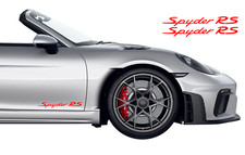 Premium Door Decal Decal Stickers Pair Fits Porsche Boxster Spyder Rs -any Color