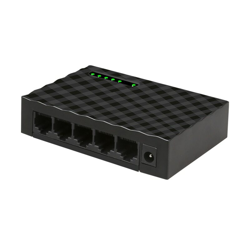 Network 5 Ports RJ45 Ethernet Fast 100M Switch 10/100Mbps Hub Full/Half Duplex