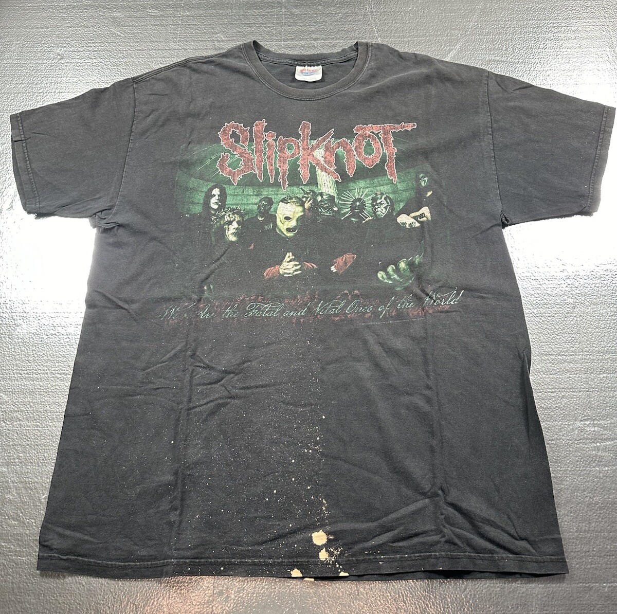 2008 Slipknot Black T-shirt XL we are the Fatal and vital Ones Of 
