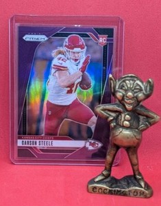 Carson Steele 2024 Panini Prizm Purple /125 Rookie RC #377 Kansas City Chiefs