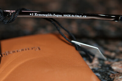 Ermenegildo Zegna Men's Polarized Zeiss Lens Pilot Sunglasses MADE