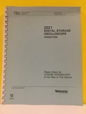 Tektronix 070-6530-00 2221 Digital Storage Oscilloscope Operators Manual