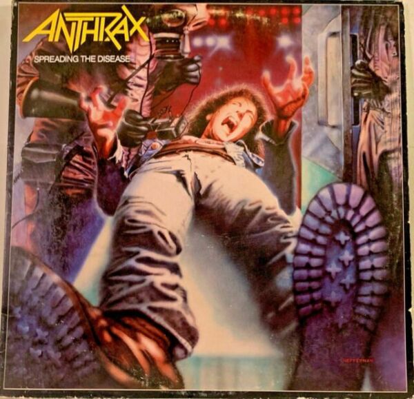 1985 Anthrax Spreading The Disease Vinyl LP Island Isl 1069 Record