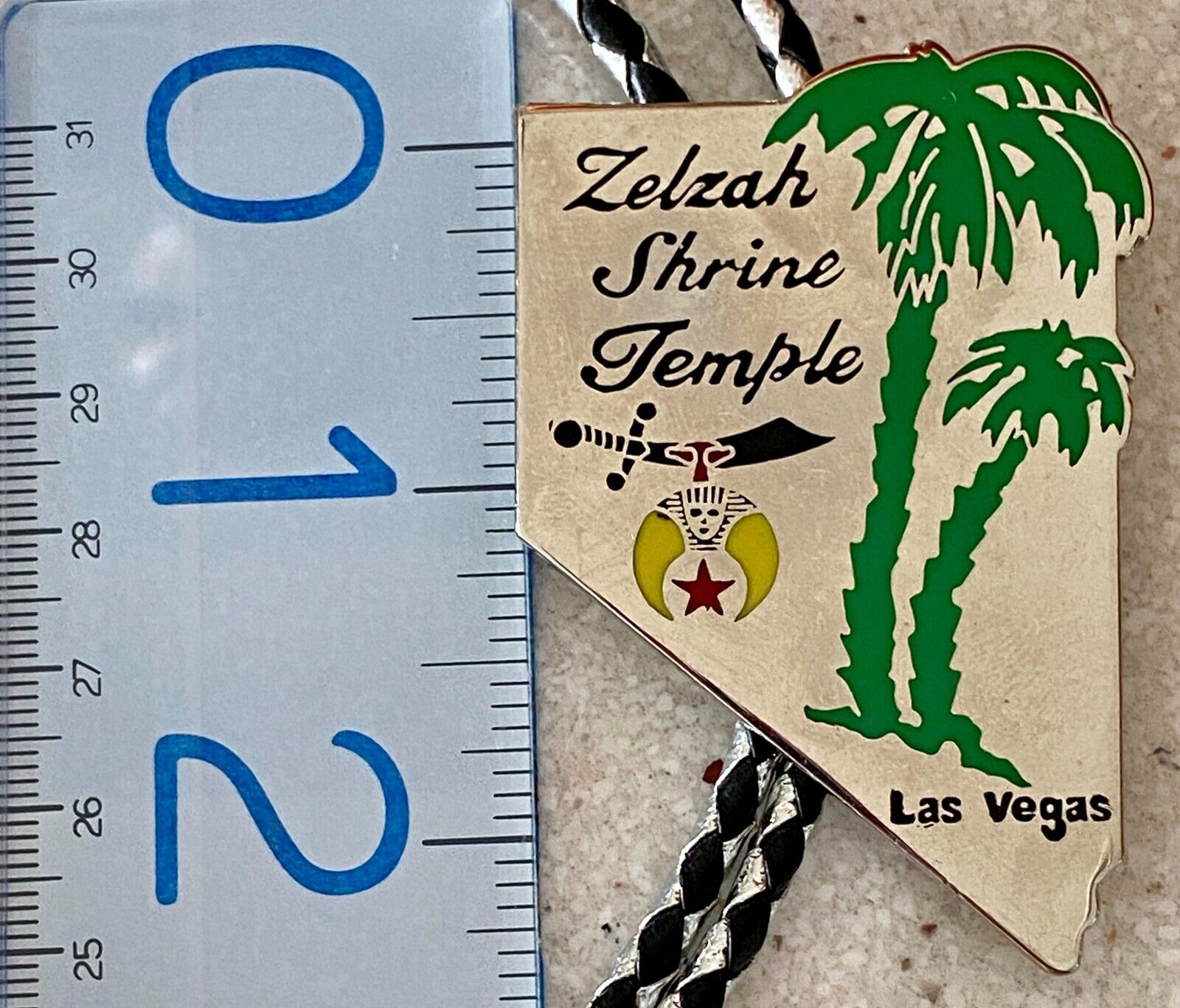 Zelzah Temple Masonic Shriner Bolo Tie Las Vegas … - image 3