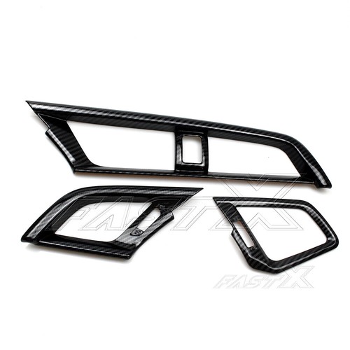Carbon Fiber Style Dashboard AC Air Vent Outlet Cover for Honda Civic 2016-2020 - Picture 3 of 8