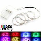 5050 RGB LED STRIP LIGHTS TAPE UNDER CABINET KITCHEN LIGHTING+BATTERY POWERED UK