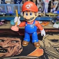 Super Mario Bros. Movie MARIO Action Figure 5" Loose Jakks Pacific Read Descrip