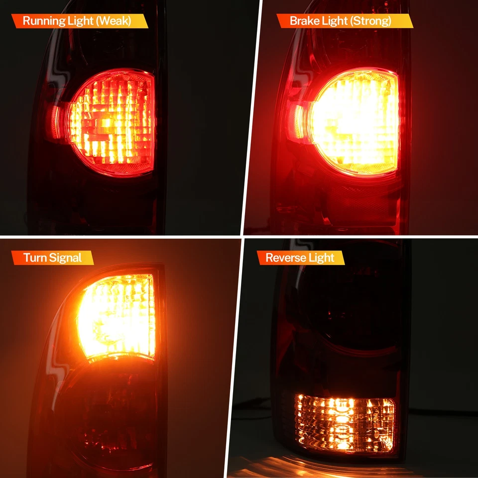 Luces traseras izquierda+derecha lámpara de freno para camioneta Toyota Tacoma 2005-2015 luces traseras Foto 3 de 4