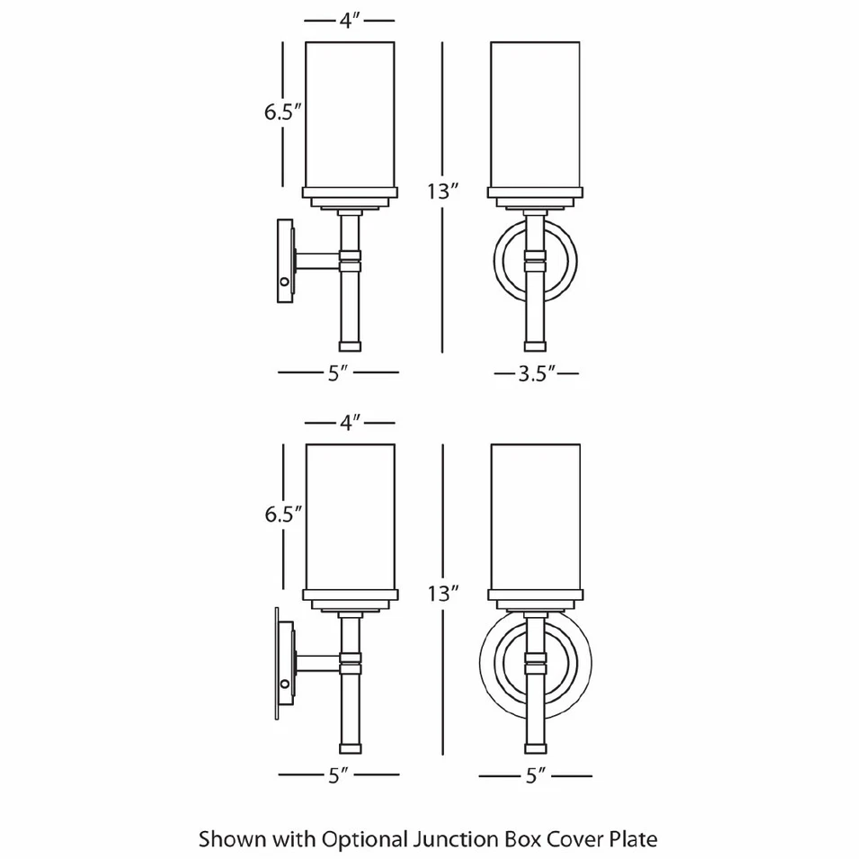 Aplique de baño Robert Abbey Halo pared halo 13" 1 luz - níquel Foto 2 de 2