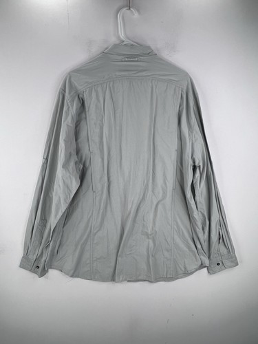 Exofficio Shirt Mens XL Insect Shield Long Sleeve Roll Tab Vented Fishing Nylon - Picture 7 of 14