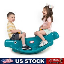Whale Teeter Totter Kids Seesaw Indoor Outdoor Playground Play HOT