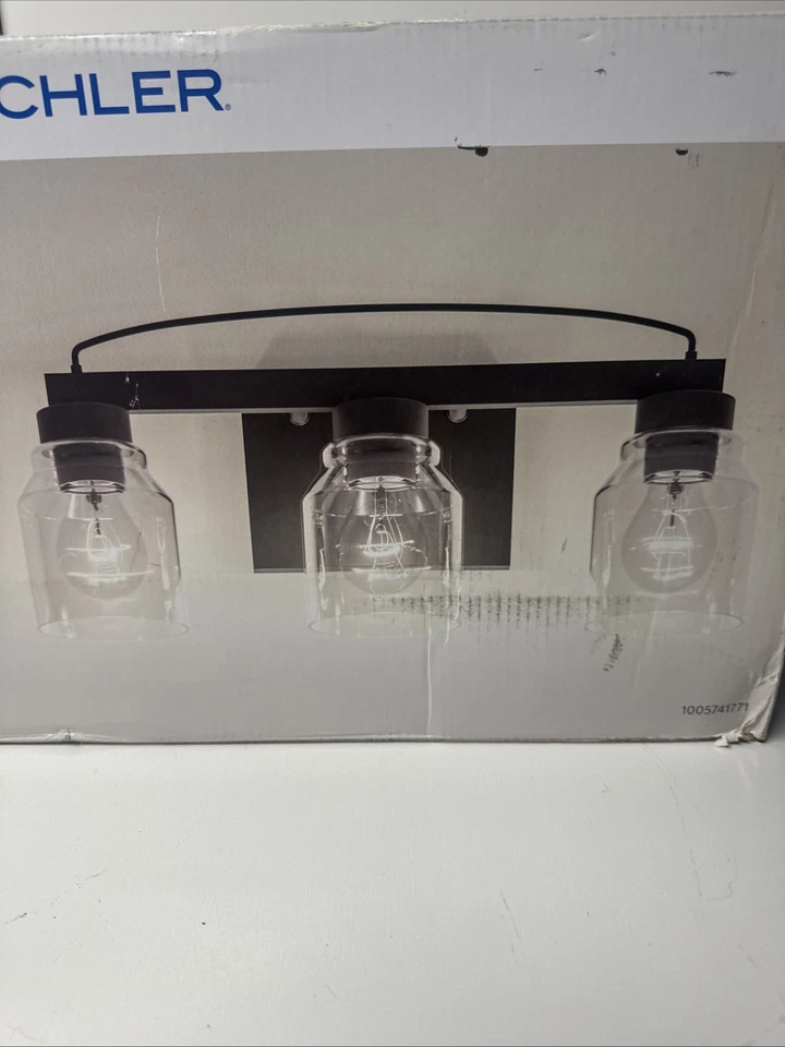 KICHLER 37524 Vendana 20.5 in. 3-Light Black Bathroom Vanity Light - Image 3 of 4