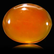 1.18 ct Eye-catching Oval Cabochon Shape (9 x 8 mm) Yellow Opal Gemstone