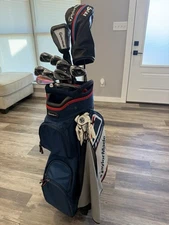 TaylorMade M4 Right-Handed Golf Club Set, Driver 9.5 Stiff, Irons AW-5 Iron