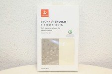 Stokke - Snoozi 2er-Pack Spannbetttücher Dandelion Beige & Vanilla Cream Neu