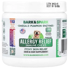 Allergy Relief Immune Chews, Itchy Skin Relief, For Dogs, Chicken, 120 Soft