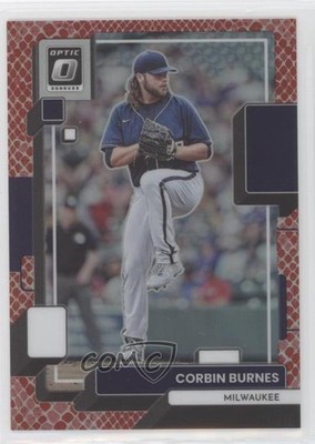 2022 Panini Donruss Optic Red Dragon Prizm 69/99 Corbin Burnes #182 6q5