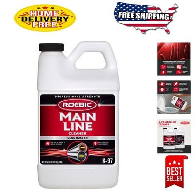 Eco-Friendly 64 fl oz Sewer Cleaner with Bacteria Enzymes - Safe for Plumbing