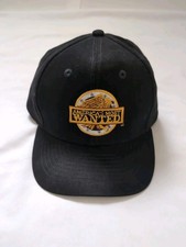 Vintage Mohr's Americas Most Wanted Black Adjustable Strapback Hat Baseball Cap 