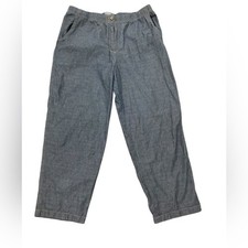 Women s Plus Size Denim Wide Leg Casual Trousers Pants-18
