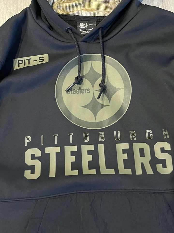 Sudadera con capucha térmica Nike NFL Pittsburgh Steelers Salute to Service para hombre mediana $120 Foto 4 de 4