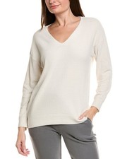 Barefoot Dreams Cozychic Ultra Lite V-Neck High-Low Pullover Women's Brown L