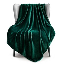 Extra Large Fleece Throw Blanket for Couch Throw XL 50x70 Forest Green