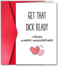 Hilarious Anniversary Card for Husband, Happy Anniversary Card Gift, One Year Ca