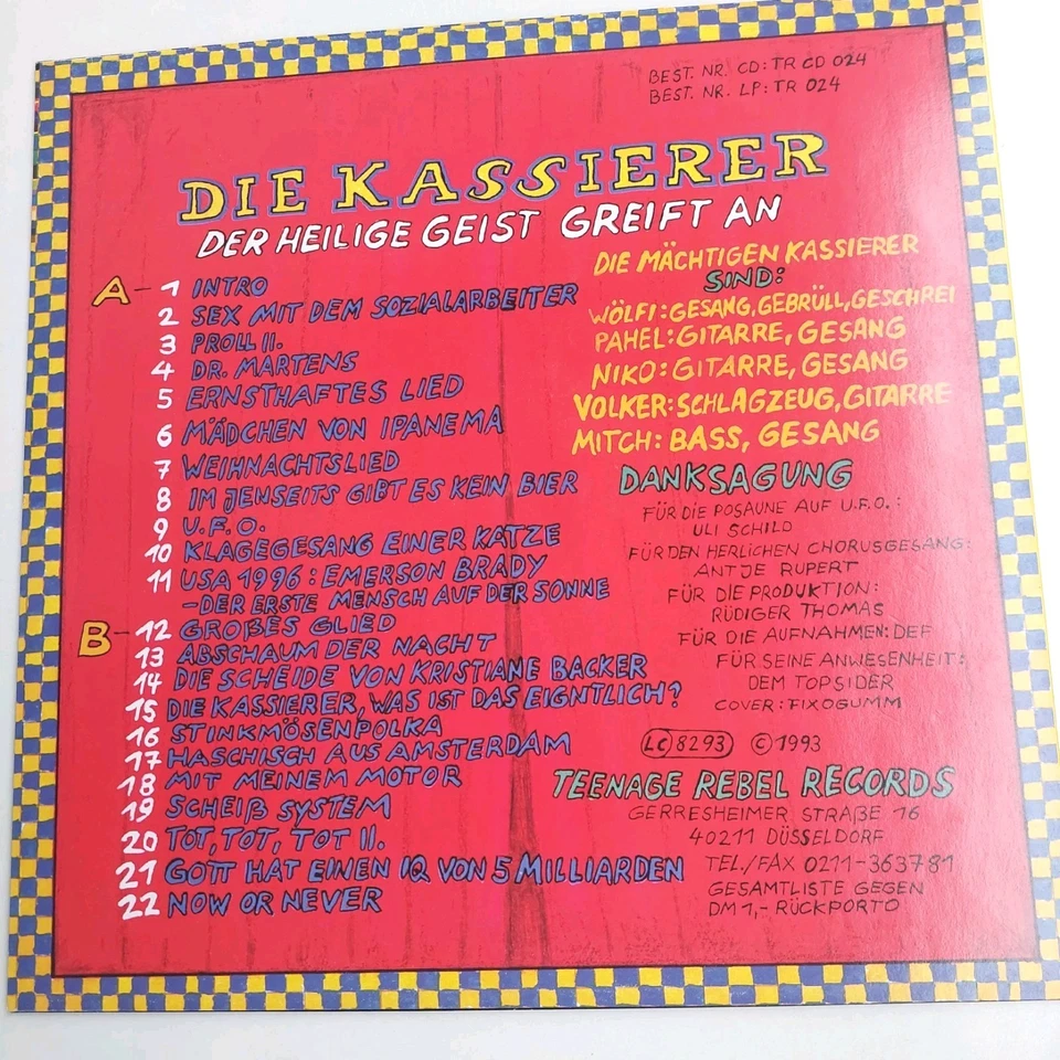 DIE KASSIERER - " DER HEILIGE GEIST GREIFT AN " - ORG. LP 1993 - BOCHUM - TOP - Bild 2 von 4