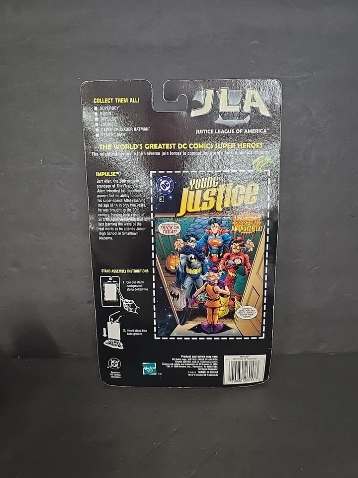 FIGURA HASBRO SELLADA SIN USAR, EN CAJA 1999 JLA LIGA DE LA JUSTICIA AMÉRICA JOVEN JUSTICIA IMPULSO Foto 3 de 3