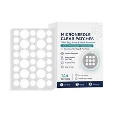 Microneedle Patches 144pcs, Skin Tag Wart Acne Remover Patches