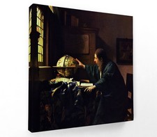 THE ASTRONOMER, JOHANNES VERMEER -CANVAS ART FLOAT EFFECT/FRAME/POSTER PRINT